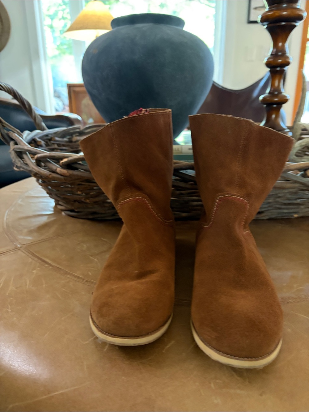 Reef Low Desert Suede Brown Pull-On Boots Size 9